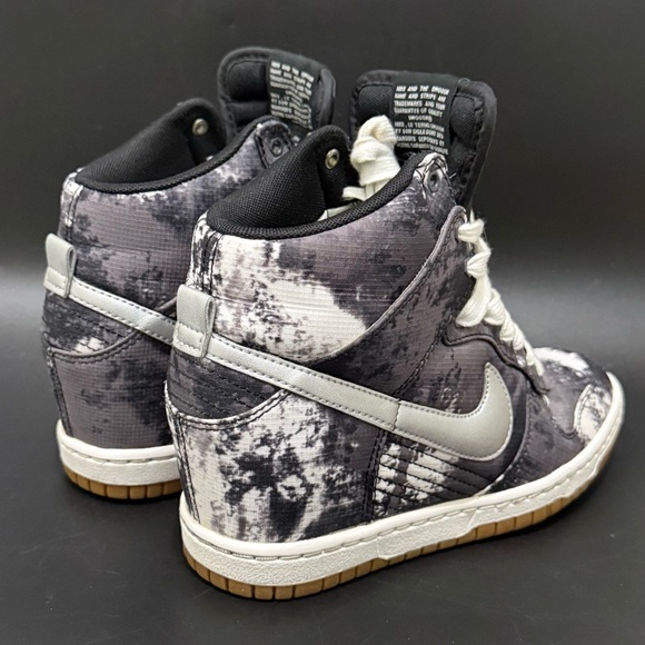 NIKE 543258-004 Dunk Sky Hi Printed Tie Dye Hidden Wedge Women's Sneakers Size 6 - Picture 4 of 15